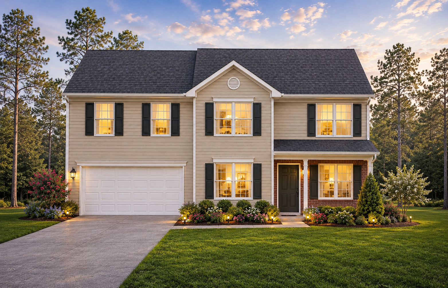 The Michael four-bedroom home plan exterior, shown as a previously built home from this plan